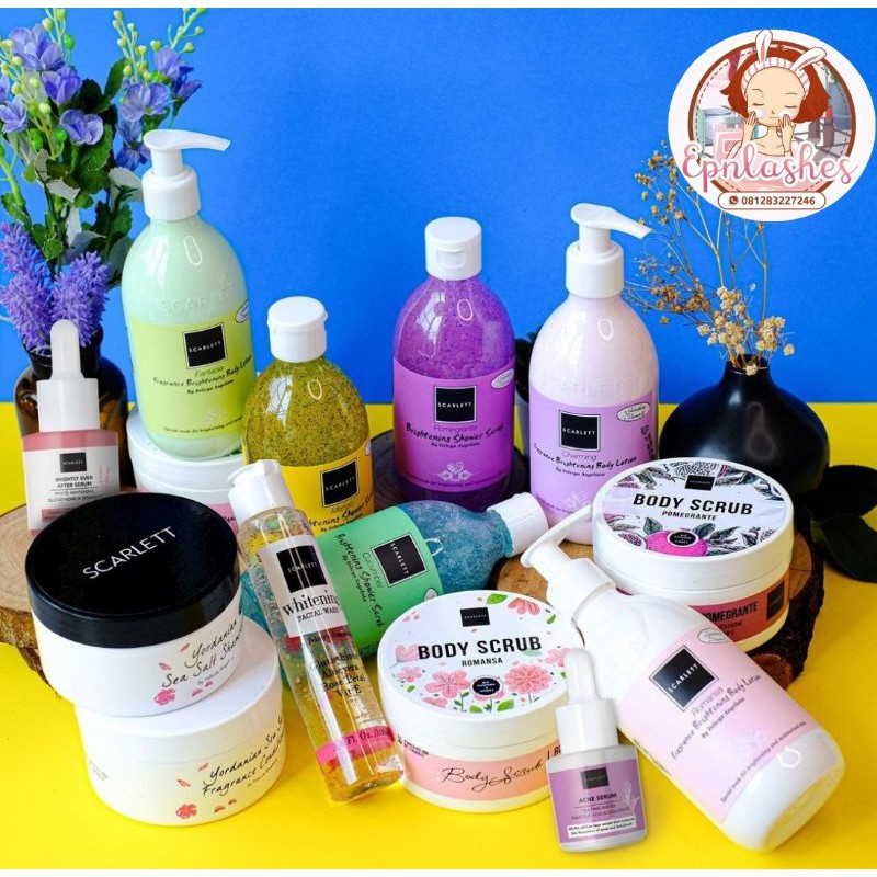 [BPOM] SCARLETT WHITENING SERIES / SABUN SCARLETT / HANDBODY SCARLET / BODY SCRUB SCARLETT
