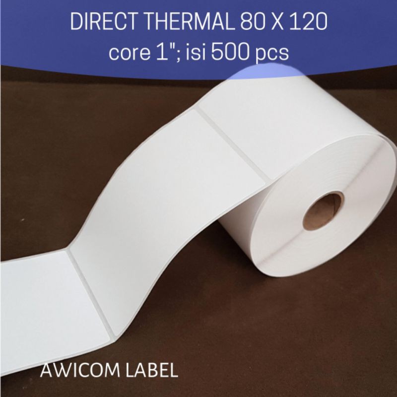 

klm Label Barcode Direct Thermal 80x120 80 x 120 core 1" isi pcs