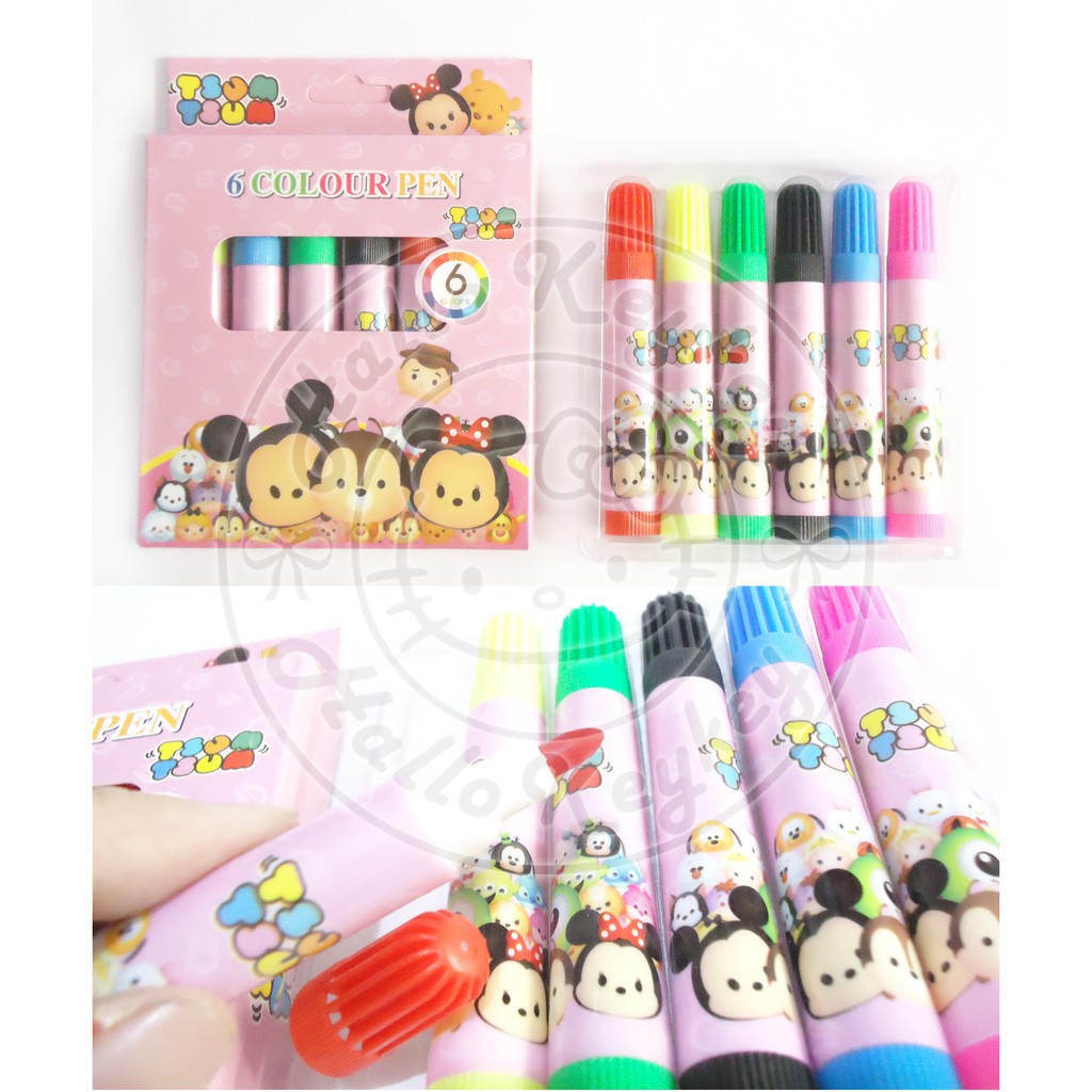 

spidol isi 6 warna tsum tsum
