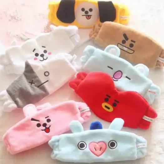 Bando Bandana Headband Tidur Make Up BTS BT21 Army Korea Cooky Chimmy chowp11 Murah
