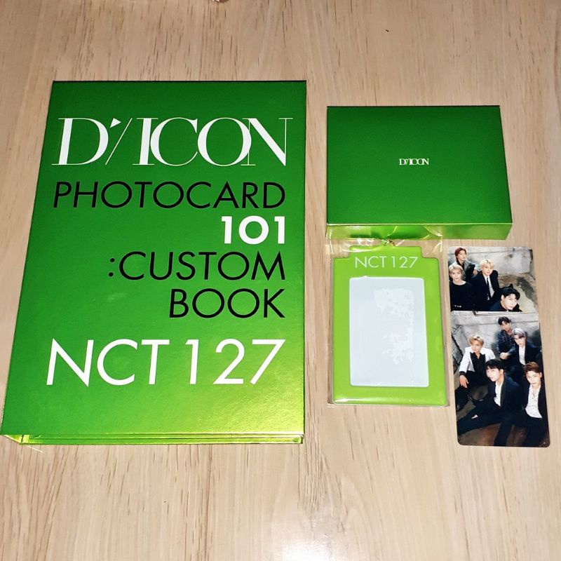 NCT 127 Official Dicon Photocard 101 custom book sharing goods Binder only + Postcard + Sleeve & Car