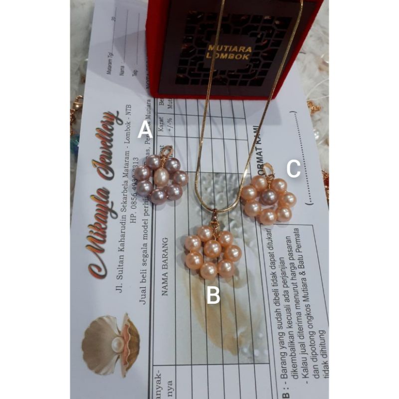 Kalung mutiara super|Kalung mutiara asli lombok|Kalung mutiara|Kalung mutiara tawar asli|Kalung muti
