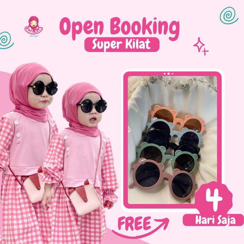 Afsheenastore Gamis Zoeya By Qonita Kids / Gamis Anak Set Jilbab