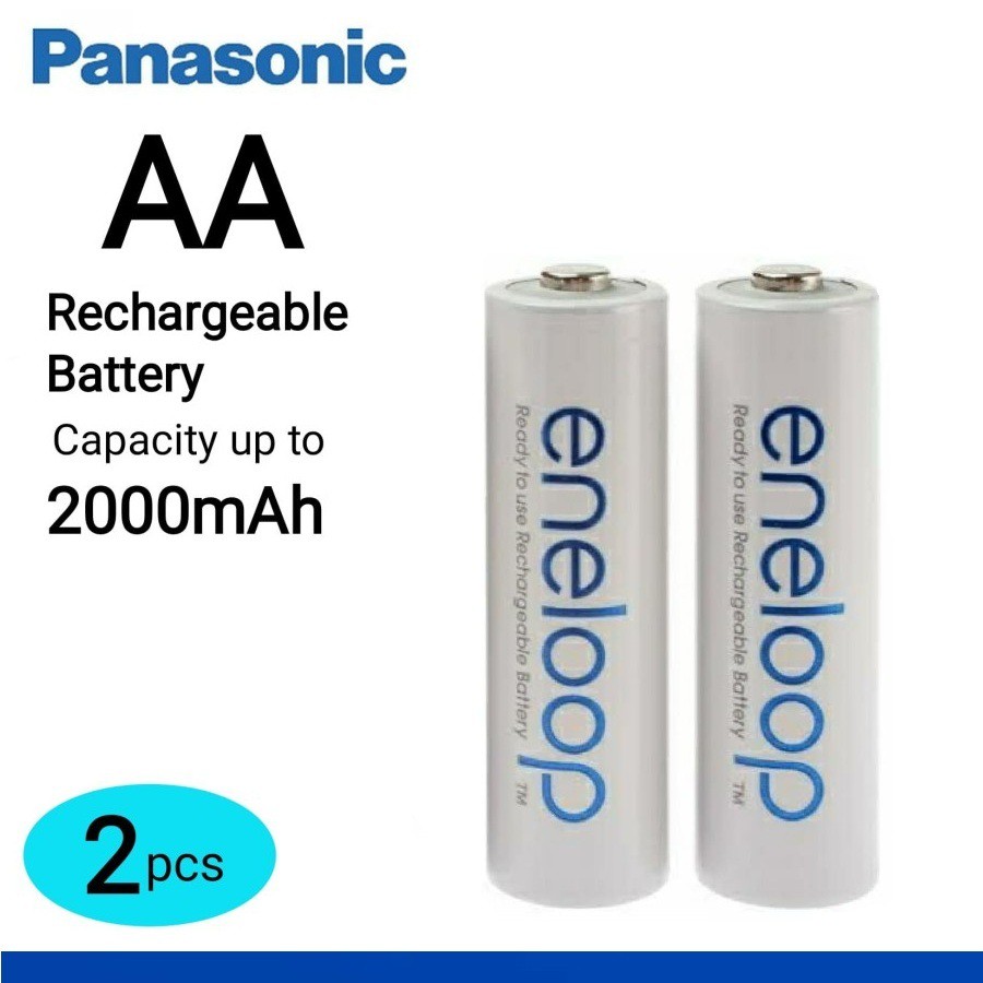 Baterai Panasonic eneloop Rechargeable Battery AA 1900mAh isi 2pcs