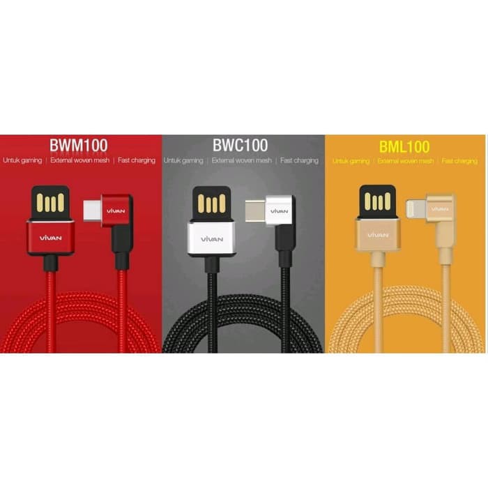 Vivan Data Cable Gamers for TYPE-C Fast Charge BWC100