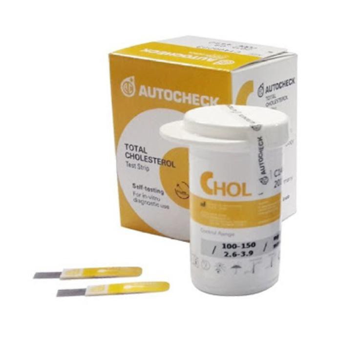 

Strip Autocheck Cholesterol / Kolesterol Isi 10Pcs