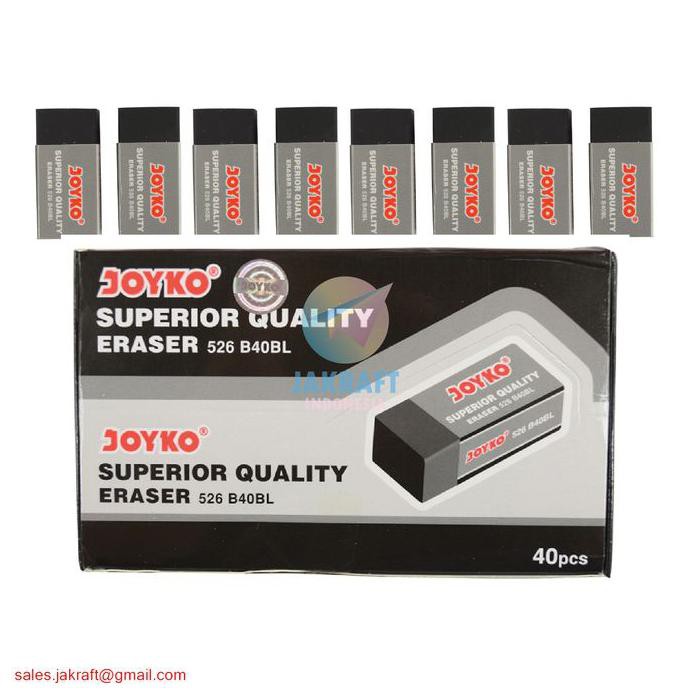 

Penghapus Pensil Rubber Eraser Hitam Joyko Kualitas Superior Murah