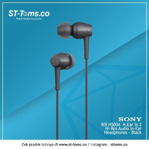 SONY H  Ear in 2 Hi Res Audio In Ear Headphones IER H500A H500 A   Black