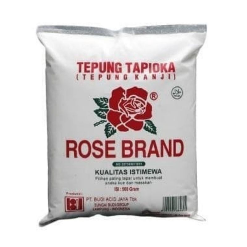 

Tepung Tapioka Rose brand 500 Gram kemasan pabrik