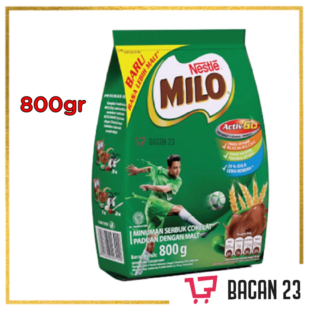 

Milo Activ-Go (800gr) / Susu Milo / Bacan 23 - Bacan23