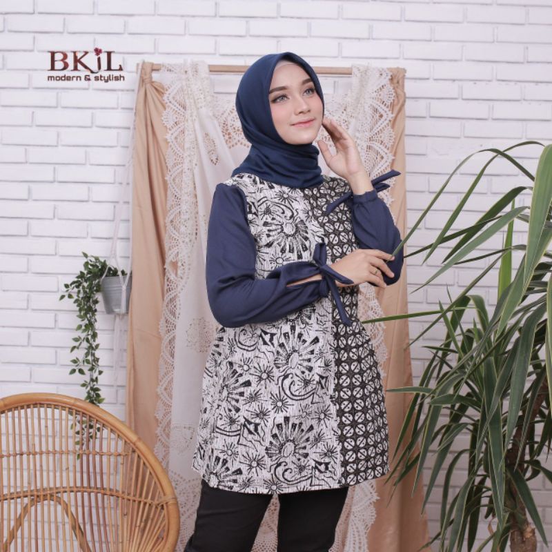 Atasan Batik Wanita PPBTK07 Modern Batik murah Cassual Atasanbatik Wanitabatik /Atasanwanita...-Sonia