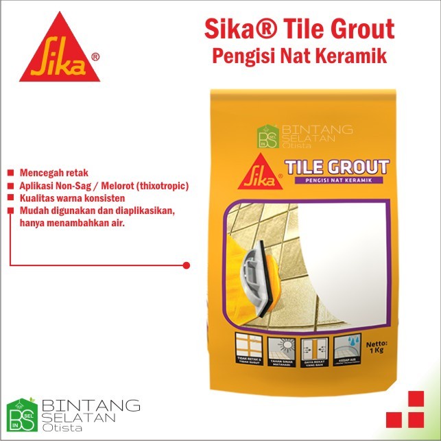 Sika Tile Grout Maxi Black  White 1kg Pengisi Nat Keramik