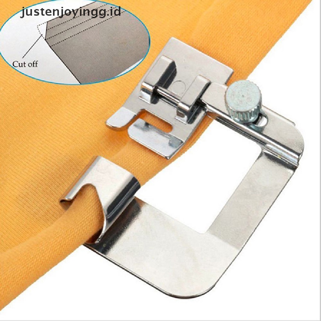 // justenjoyingg.id // 3Pcs Hemming Cloth Strip Presser Foot Sewing Machine Hemmer Rolled Hem ~