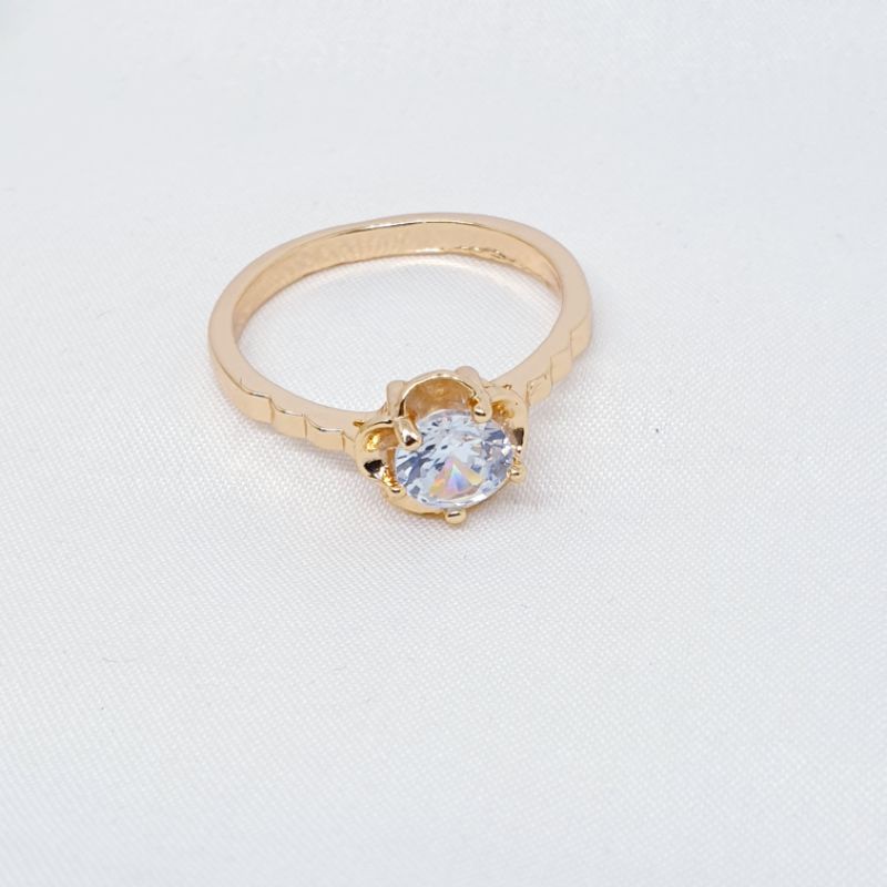 Cincin simple fashion permata ladyday prince