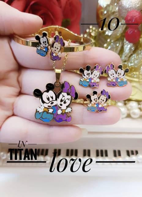 Titanium set perhiasan anak 2513g
