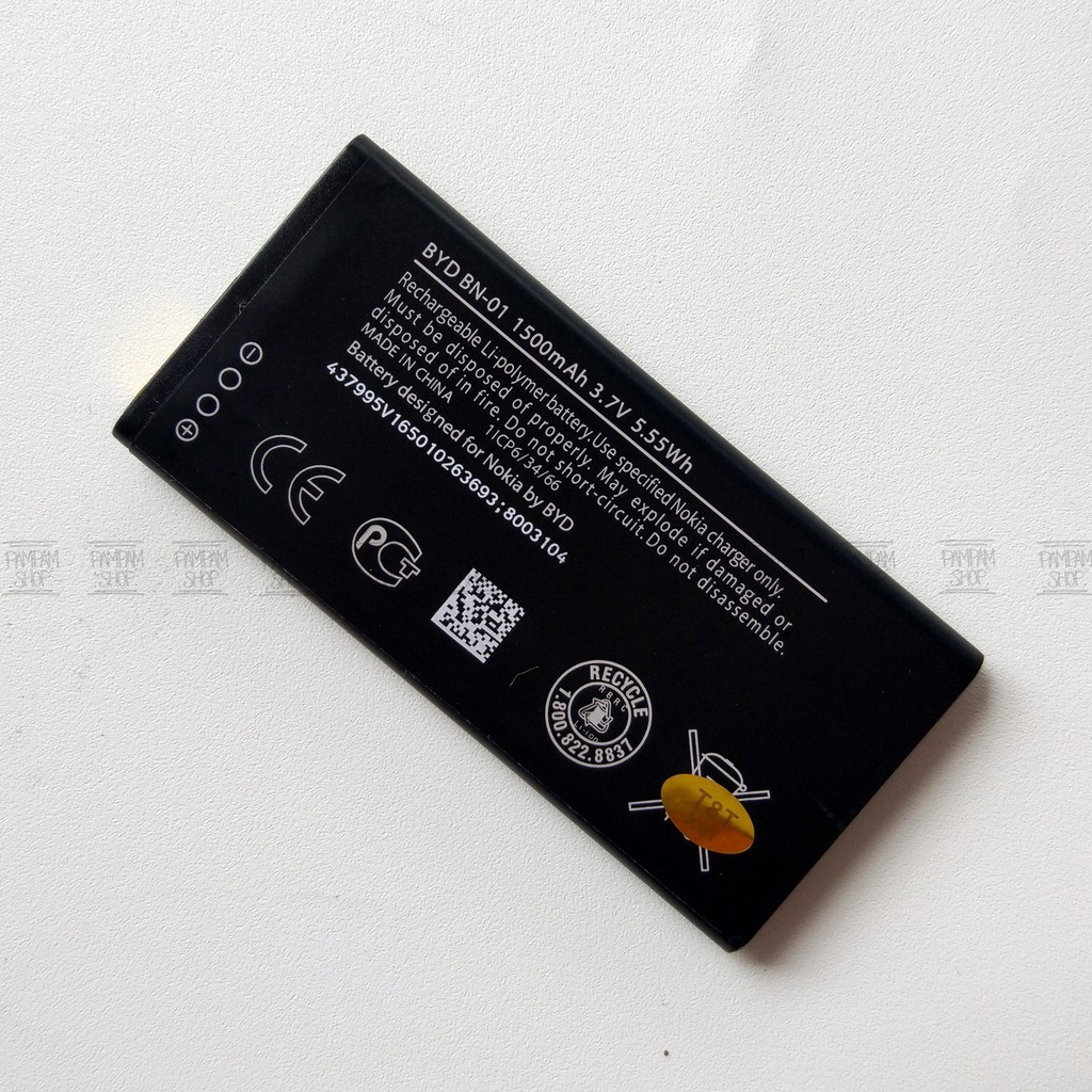 Baterai Nokia BN-01 BN01 BN 01 Lumia X Battery Batre Batrai HP Lumnia HP Handphone Ori Original