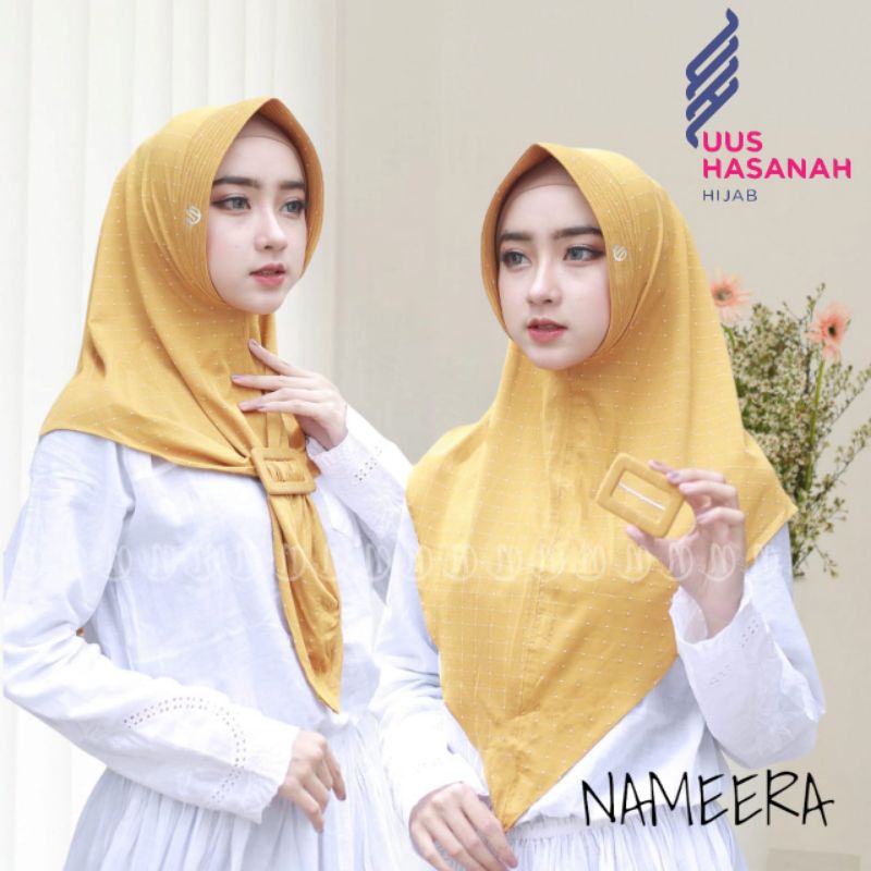 [Ori Nael] NAMEERA/PET LANCIP GESPER••jilbab instan jersey ayrine••kerudung instan pet•• gesper free