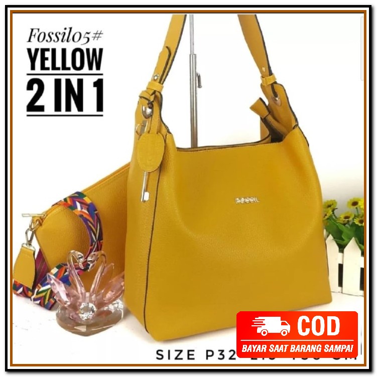 Tas Selempang Wanita Tery Tali Rantai Bahan Sintetis Kondangan Ja KL459 Tas Wanita Fosil Nada - Kun