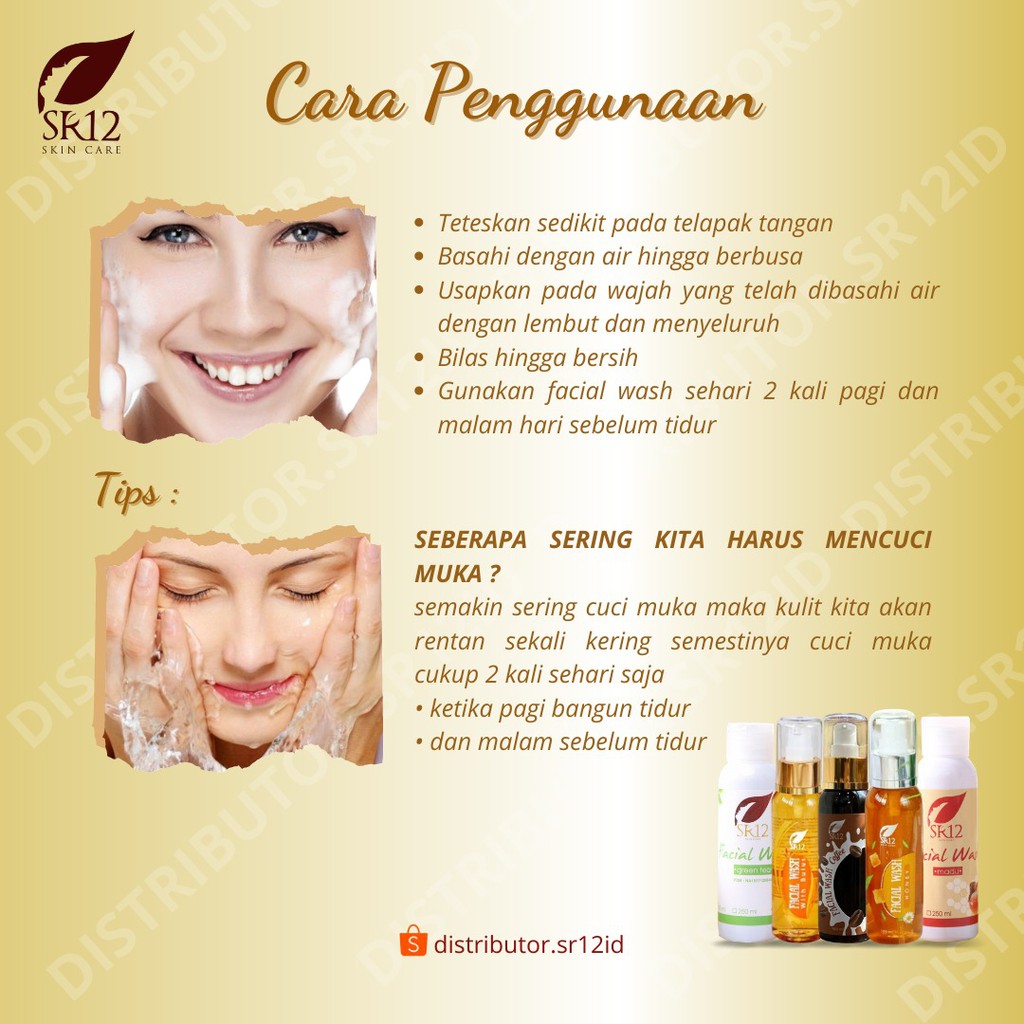 Facial Wash Bulus SR12 100 ml Sabun Cair Pembersih Wajah Kulit Normal Flek Hitam Jerawat Komedo