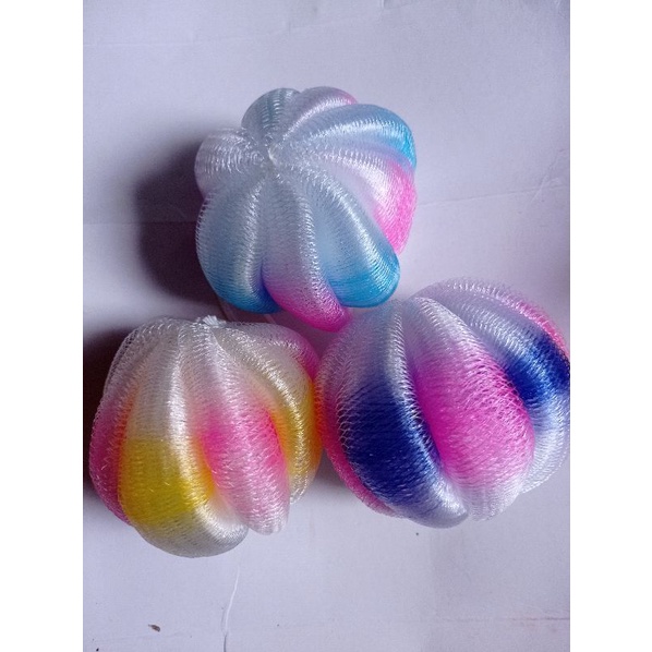 Spons Labu Warna Warni /spons mandi murah besar/Shower Puff