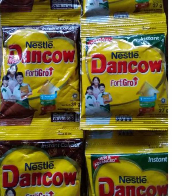 

【FRE⚡H】SUSU DANCOW FULL CREAM COKLAT RENTENG BUBUK FORTIGRO 1 RENCENG