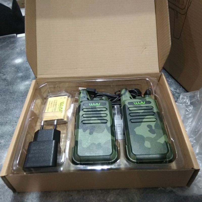 walkie talkie HT WLN KD-C 1 army sepasang ( isi 2 pcs ht )