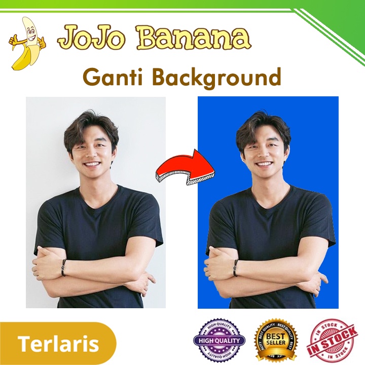 GANTI BACKGROUND FOTO untuk Pas Photo Ijazah Buku Nikah SKCK