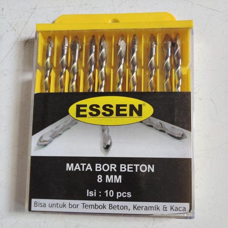 mata bor Essen multifungsi 8mm/ mata bor serbaguna 8mm Essen/ mata bor kaca essen