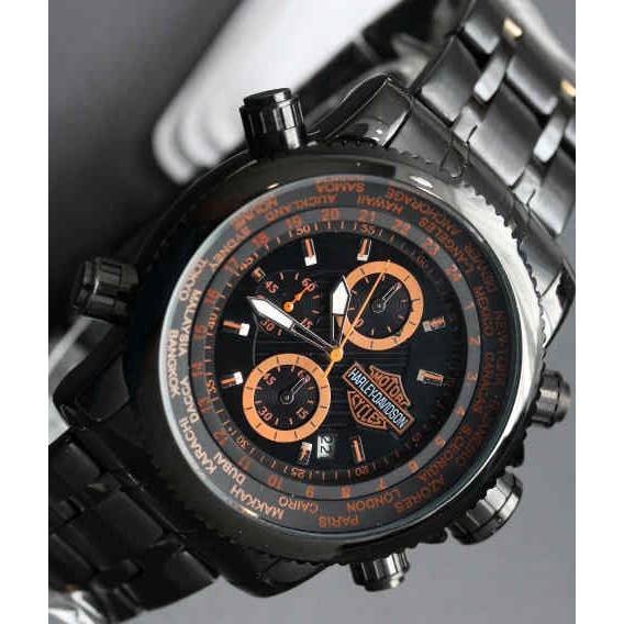 Jam Tangan Pria Harley Davidson Chrono Aktif