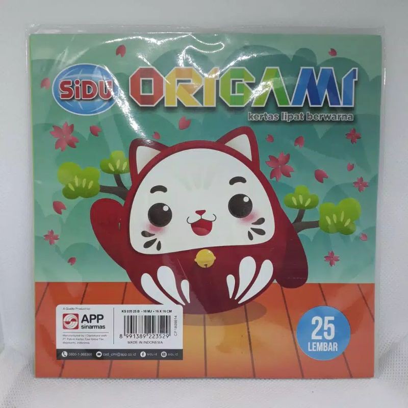 

Kertas Lipat Origami Sidu 16X16 (Isi 25 lembar)