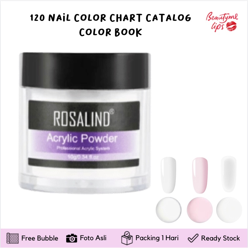 COD / ROSALIND ACRYLIC POWDER / BUBUK AKRILIK NAIL ART / GEL EXTENSION / KUKU PALSU / FLOWER 3D