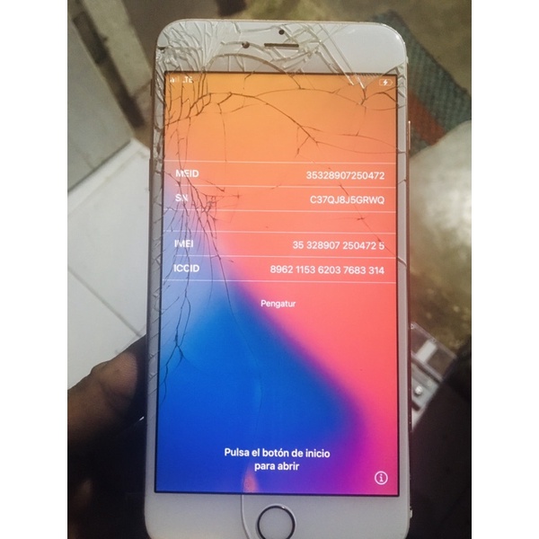 mesin iphone 6 s plus lock icloud