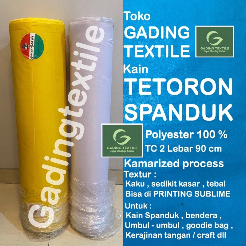 kain craft kerajinan tangan spanduk sablon bendera umbul umbul lapisan sofa TETORON TC 2 lebar 90 cm