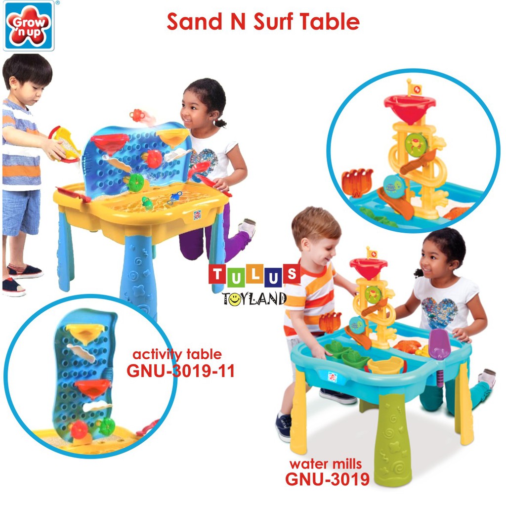 Grow N Up Sand N Surf Activity Water Table GNU Mainan Bak Pasir Air Aktifitas Anak Pantai Edukatif