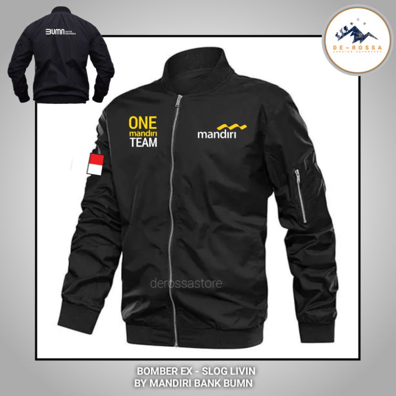 Jaket Bomber EX - Logo Bank Mandiri ONE MANDIRI TEAM Unisex