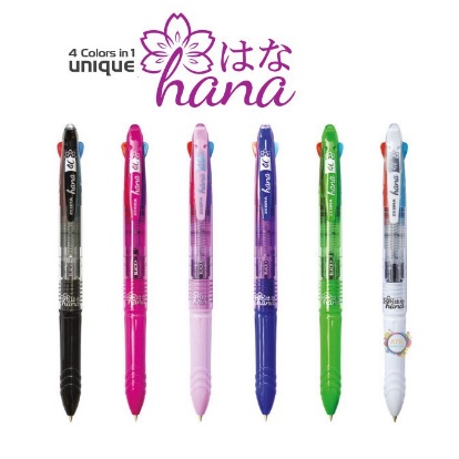 

ORIGINAL PULPEN ZEBRA HANA / MULTIFUNCTION SEMIGEL HANA 4C / PER SATUAN