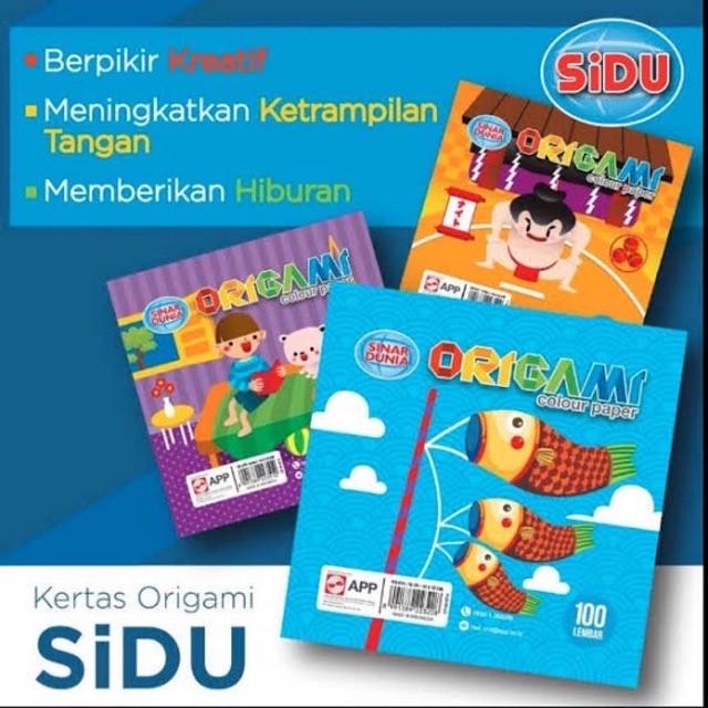 

Kertas Origami Sinar Dunia 14x14 cm 100 lembar