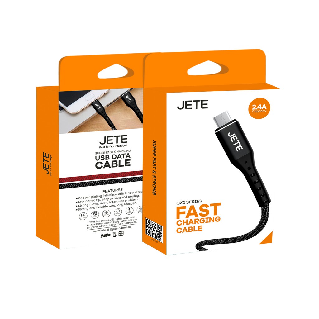 Kabel USB Micro Fast Charging JETE CX2