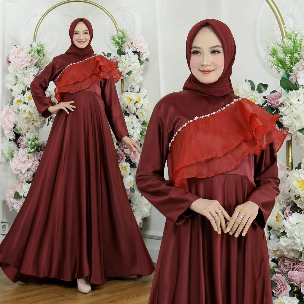 MAXY ZAHERRA FASHION PAKAIAN WANITA MUSLIM PREMIUM DRESS GAMIS MAXI MS