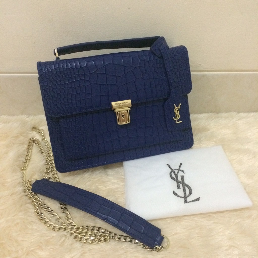 Tas wanita cewek batam suprem semi premium bag, Ysl bags croco import Cantik
