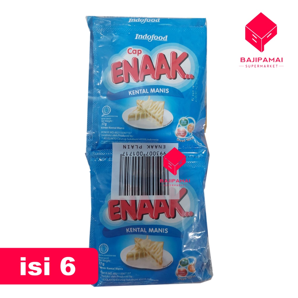 

Cap Enaak Kental Manis Putih 6X37 gr