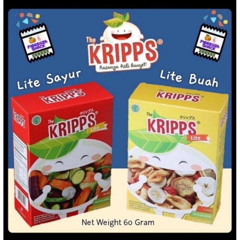 

The Kripps Lite Snack Cemilan Sehat Keripik Buah Dan Sayur Netto 60 Gram