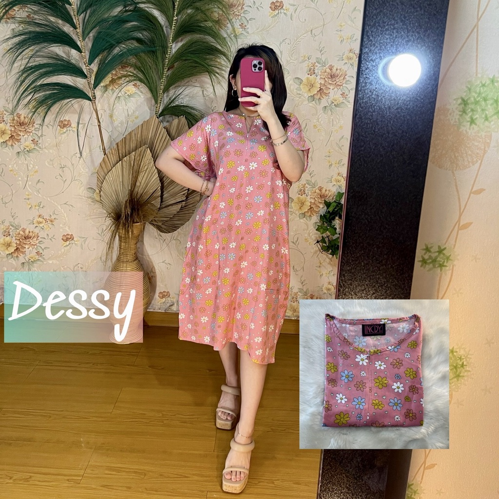 PART1 NCDY HOMEWEAR DASTER PANJANG SEMATA KAKI LD 130cm BUSUI FRIENDLY JUMBO-Dessy PENDEK