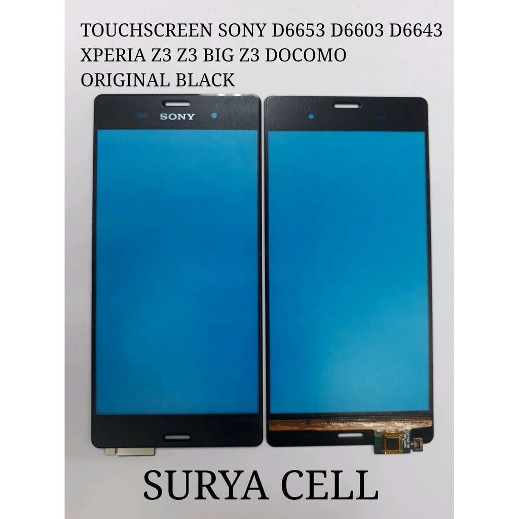 TOUCHSCREEN SONY D6653 D6603 D6643 XPERIA Z3 Z3 BIG Z3 DOCOMO ORIGINAL BLACK