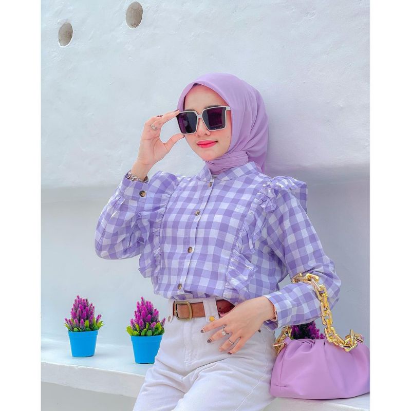 [COD] UNA TOP/BLOUSE ATASAN WANITA