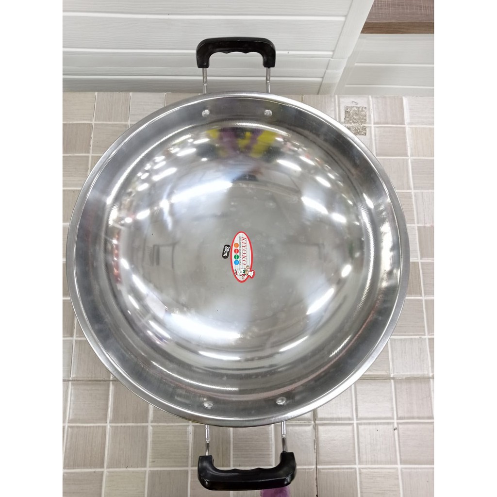 JL-2959 KUALI S/S 2 KUPING 38 CM - KUALI STAINLESS