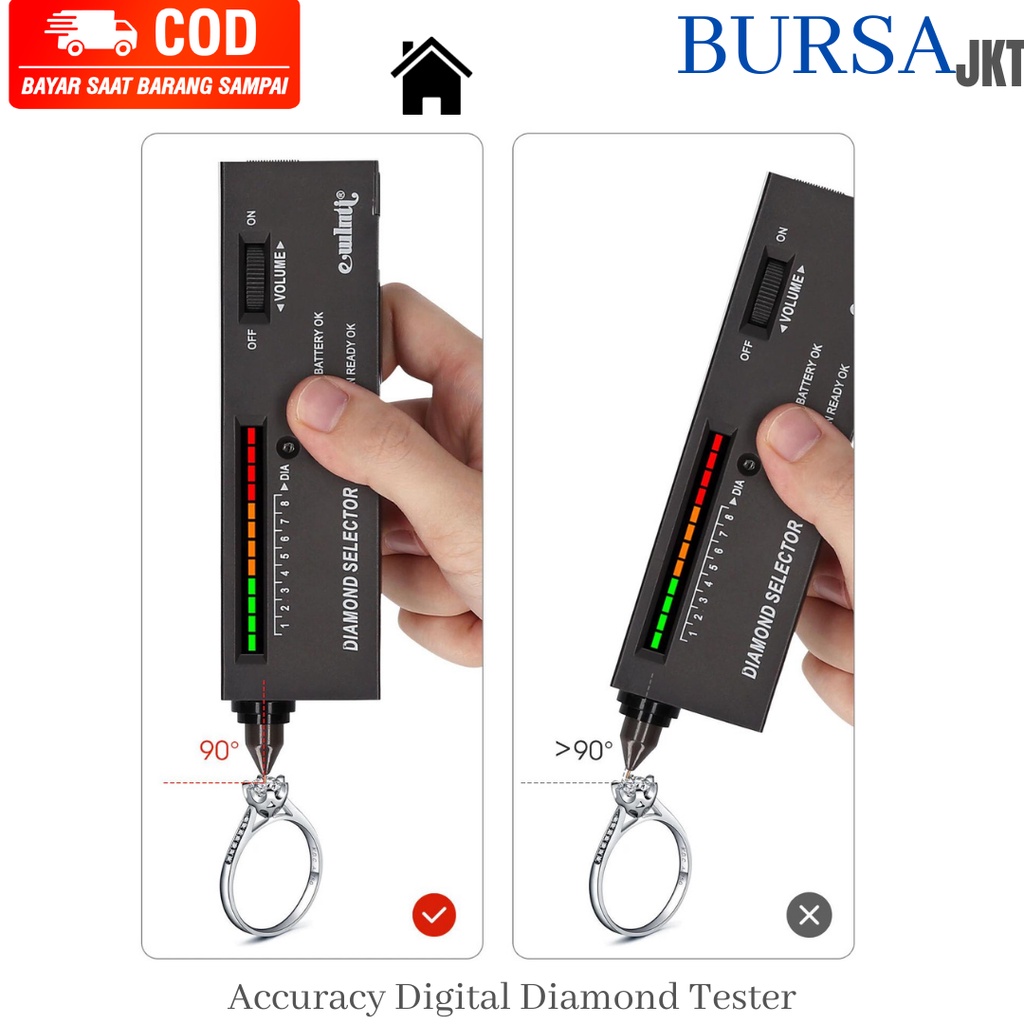 Diamond Selector ii/II - Alat Ukur Kekerasan Batu Berlian Permata Akik Tester Alat Tes Uji Keaslian