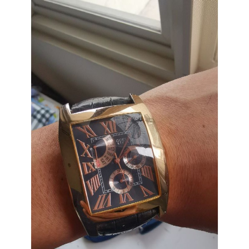 Jam Tangan Cowok Pria GUESS STEEL Ori