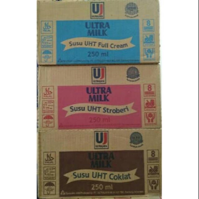 

susu ultra 250 ml (KASIH CTATAN UNTUK REQ RASA)