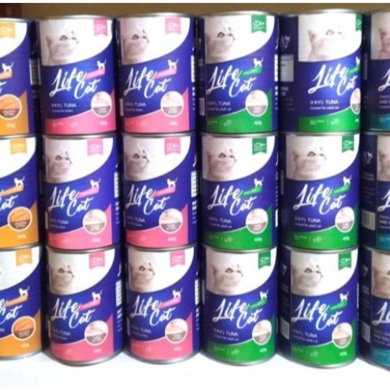 ( 24 KALENG) GRAB GOJEK LIFE CAT KALENG 400gr MAKANAN BASAH KUCING